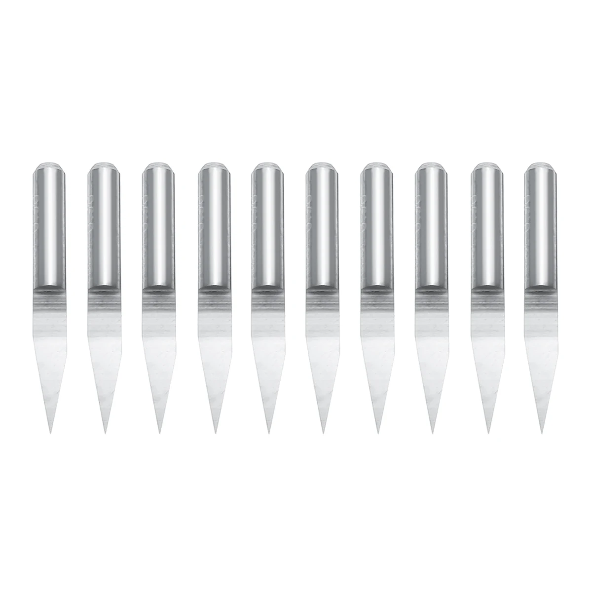 

10Pcs 20 Degree V-shape Carbide PCB Engraving Bit Set 3.175mm Shank PCB Engraving CNC Cutter Bit Router Tool 0.2mm Tip End Mill