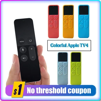 

Protective Case Cover Apple TV Silicone Dustproof Cover for Apple TV 4 Remote Control Home Storage Remote Control Holder