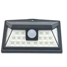 Горячая Распродажа 24LED Cob световое управление+ человеческая реагирующая на движение солнечный датчик настенный светильник водонепроницаемый наружный дворовый светильник