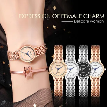 

Famous Brand Jewelry Watch Luxury Crystal Stainless Steel Belt Wrist Watch Digital Classic Retro Female Clock Watches Gift Reloj