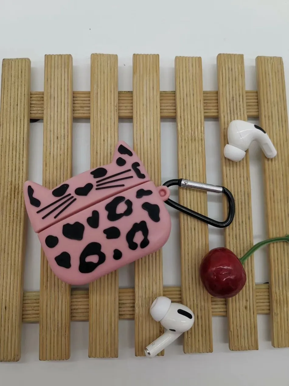 1204U 3D чехол для наушников для Airpods Pro Чехол силиконовый милый кот крокодил Мультяшные наушники/Earpods чехол для Apple Air pods Pro 3 чехол s - Цвет: 1204U