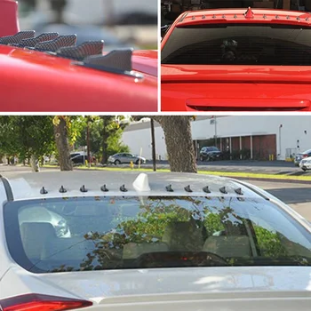 

Universal 10pcs Car Tail Wing Carbon Cheap Spoiler Mini Auto Fiber Decoration Car-styling Auto Fiber trim exterior Decoration