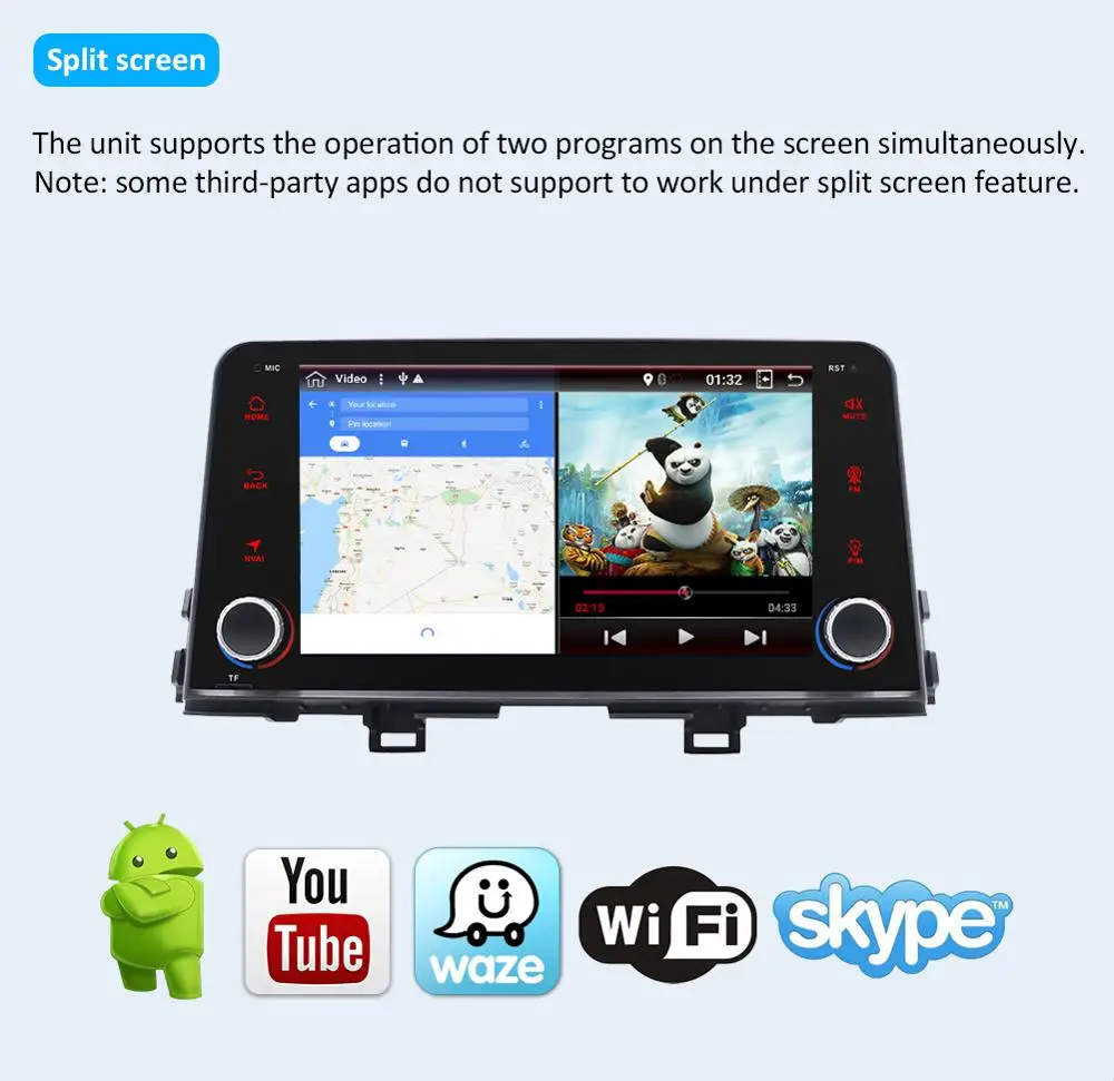 Специальный автомобильный DVD проигрыватель HD 1024*600 1din на android 10 0 для Kia Picanto 2017 2018 (JA)