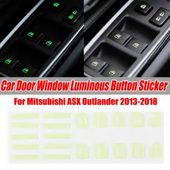 

Car Door Window Luminous Button Repair Sticker Lift Window For Mitsubishi ASX Outlander 2013-2018 Car Sticker Decal Car Styling