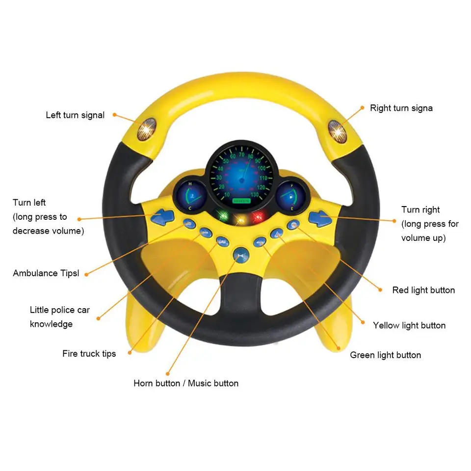 toy steering wheel with horn