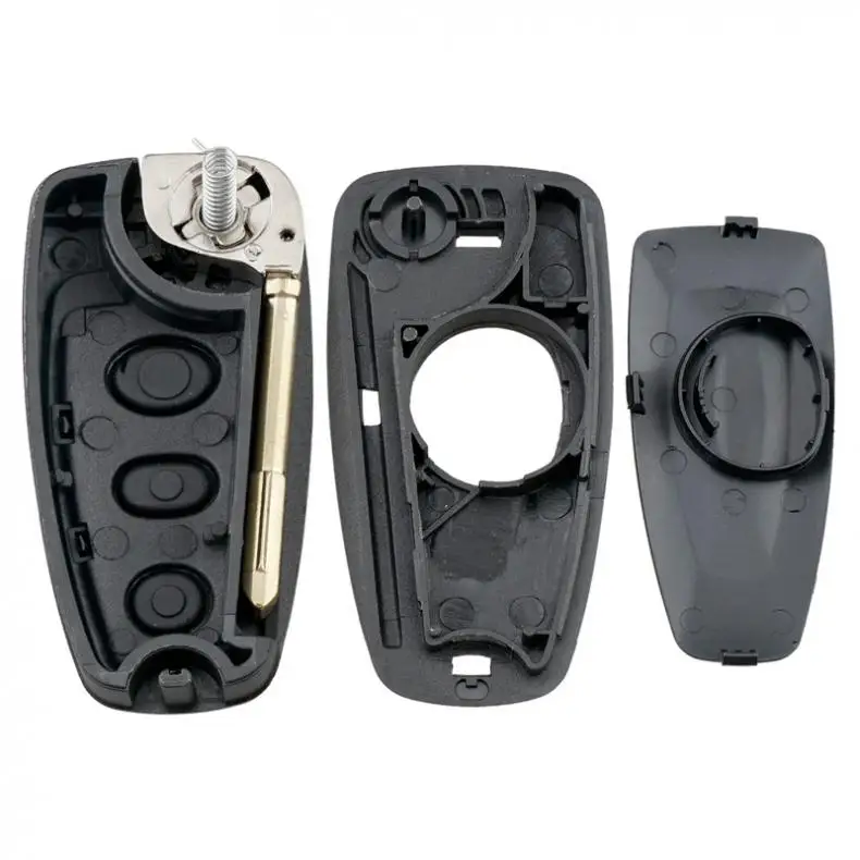 

Car Key Fob Case Shell Replacement with FO21 Blade Flip Folding Remote Cover Fit for For-Ford Focus Mk1 Mondeo Transit Connect