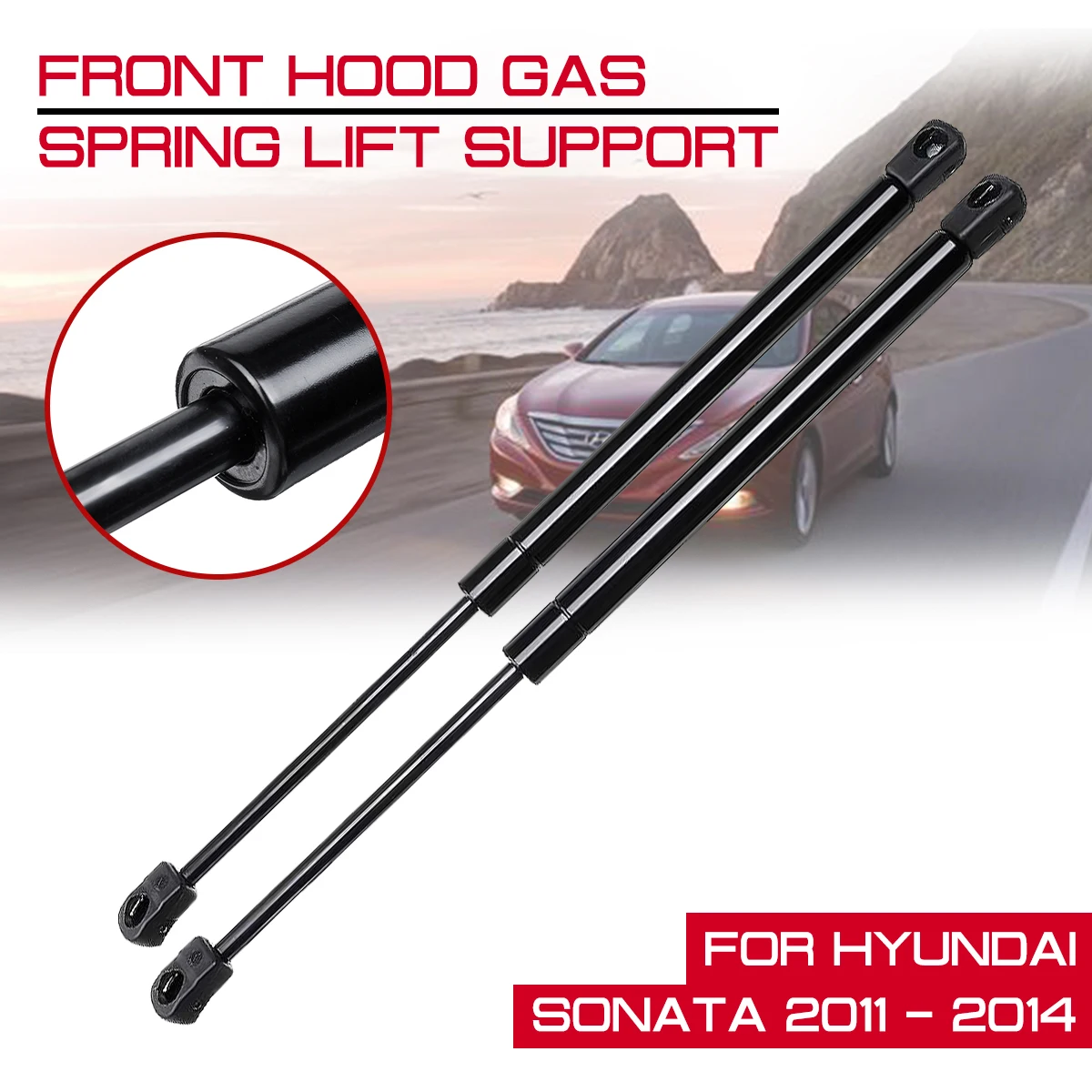 

Lift Support Refit Bonnet Hood Gas Shock For Hyundai Sonata 2011 2012 2013 2014 Rod Gas Spring Strut Bars
