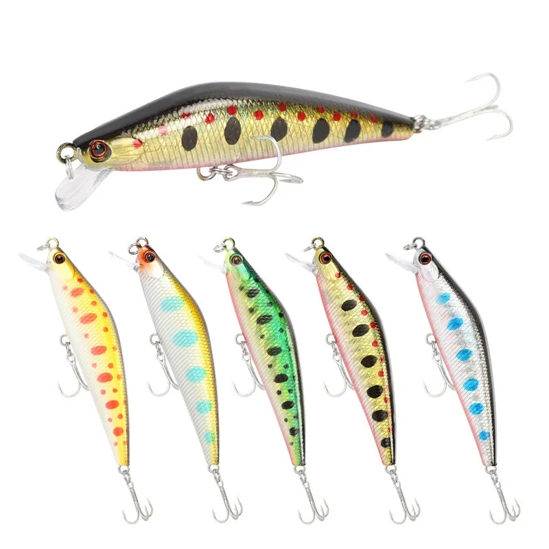 1Pcs Fishing Lures Minnow 75mm/8g Bait Aritificial Japan Hard Crankbait Wobbler Plastic Fish | Спорт и развлечения