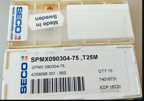 10 шт. вставки карбида SPMX090304-75 T25M