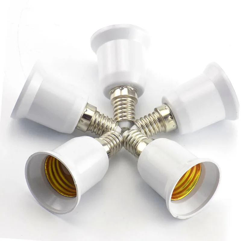 5pcs E14 to E27 Lamp Holder Converter Fireproof Socket Base Converters 220V Light Bulb Adapter Conversion Lighting Accessories | Лампы и