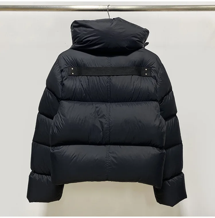 Rick Coat Diablo High StreetRO New Winter White Duck Down Zipper Stand Collar Owens Collar Waist Section Down Jacket