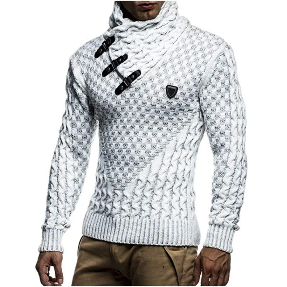 

Men's Pullovers Sweaters Warm Hedging Turtleneck Sweater Mens Casual Knitwear Slim Fit Winter Sweater Male Brand Clothing