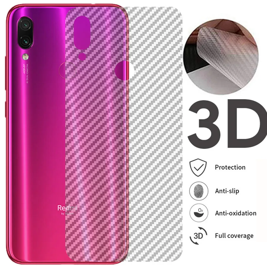 5 шт. 3D прозрачная задняя часть из углеродного волокна полная Прозрачная крышка