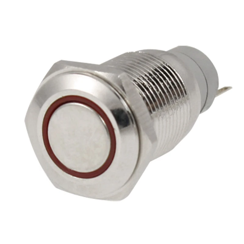 

New Push Button Switch Red LED Light For car Auto 12V 3A