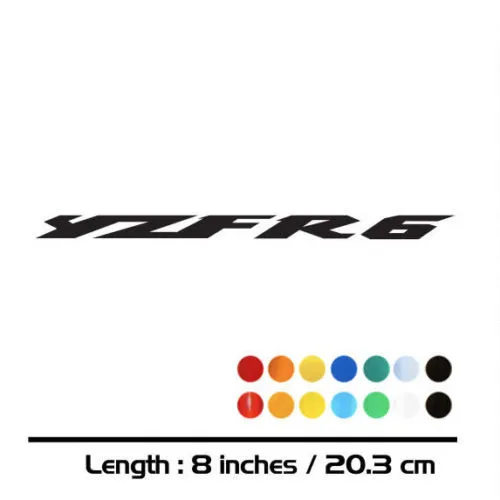 

2 X New Sales motorcycle bike Fuel tank Wheels Fairing notebook Luggage helmet MOTO Sticker decals For YAMAHA YZF R6