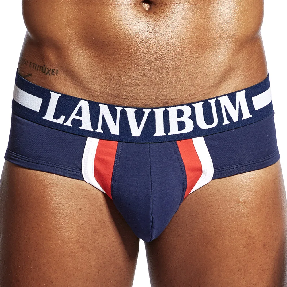 LANVIBUM мужские трусы мужское нижнее белье дышащие цветные хлопковые сексуальные
