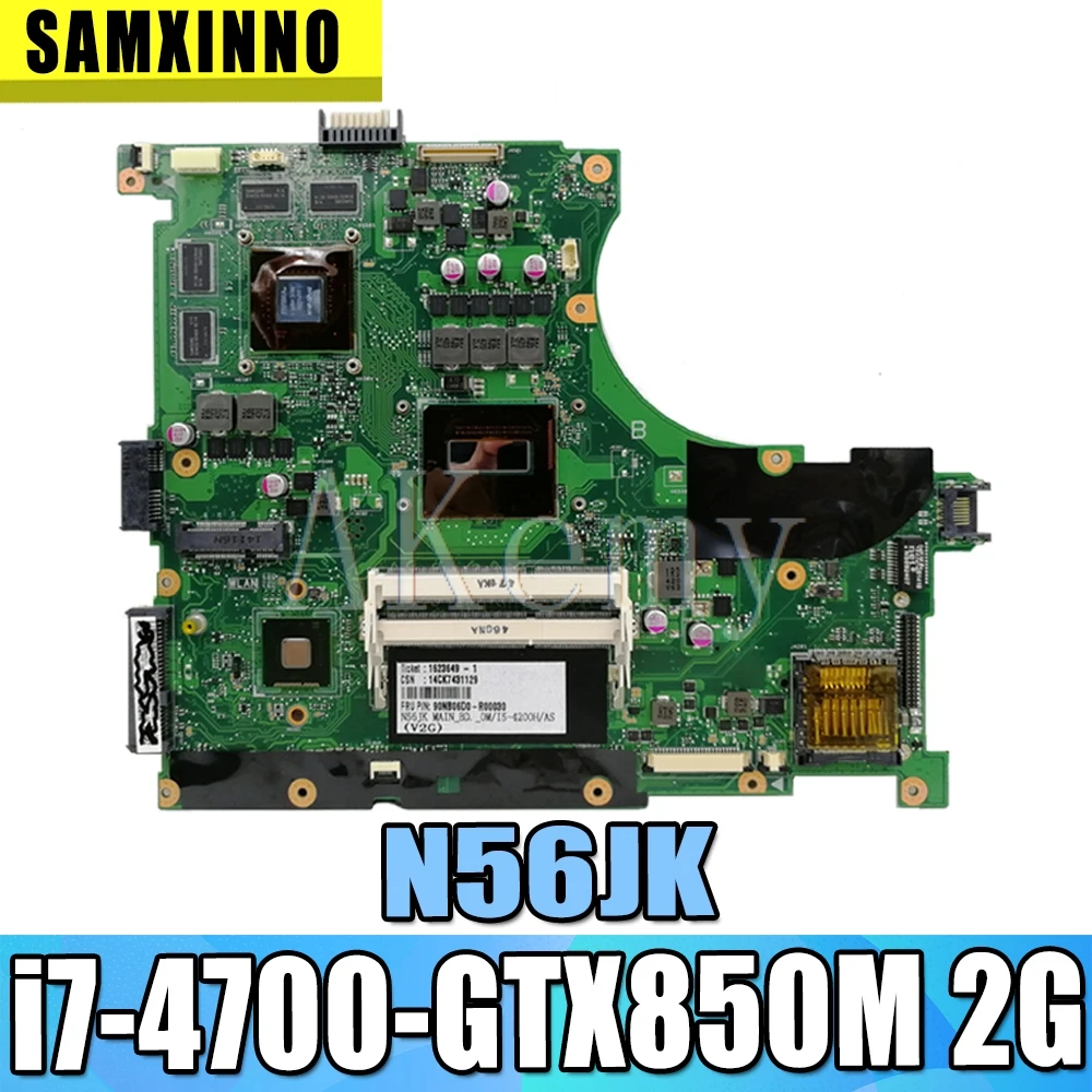 N56JR материнская плата i7 4700 GTX760 2G для For Asus N56J G56J G56JR материнской платы ноутбука