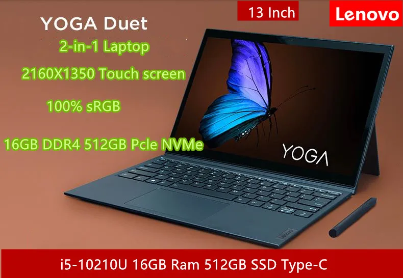 Lenovo Yoga 2-in-1 Laptop 13 Inch Duet 