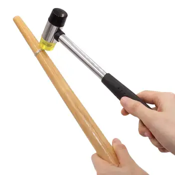 

Jewelers Rubber Hammer Mallet with Wood Ring Mandrel Sizer Sizing Adjuster Repair Tools Jewelry Making Kit