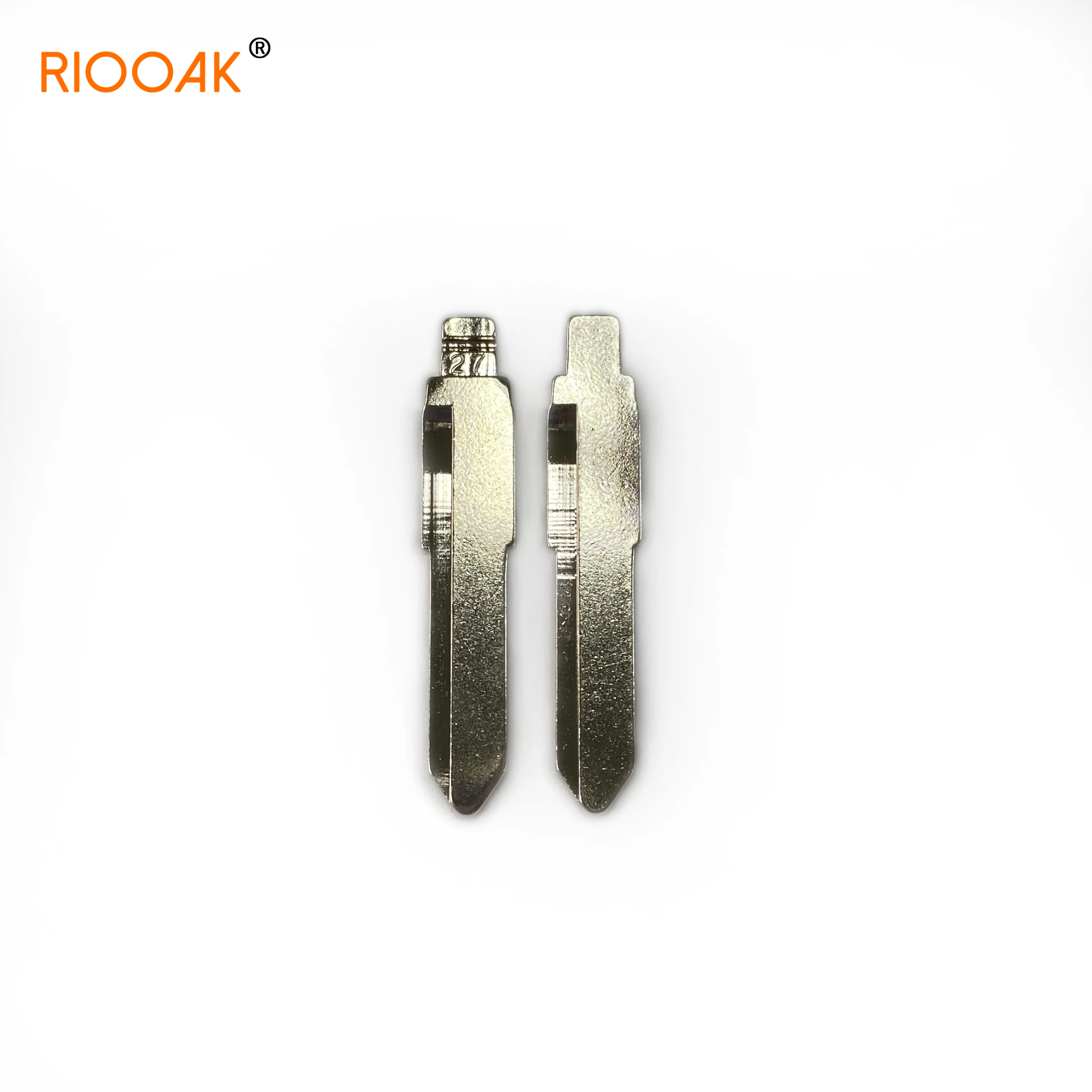 Riooak 10 Stks/partij #27 Lishi MAZ24 Metalen Blank Ongecensureerd Flip Kd/Vvdi Remote Key Blade Voor Mazda M2 m3 M5 M6 M8 Auto Vervangende Onderdelen