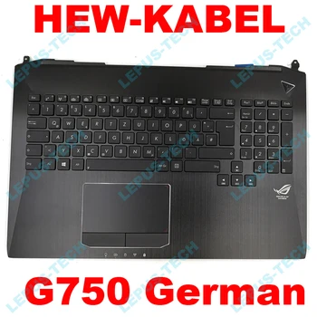 

German DE GR Keyboard for ASUS G750 G750JH G750JM G750JS G750JW G750JX G750JZ with backlit top case palmrest German keyboard