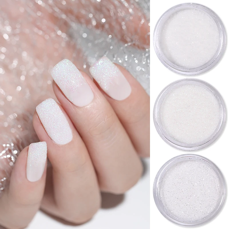 Iridescent Nail Glitter Green Blue Silver Black UV Gel Polish Powder Sparkly Shinning Decoration Chrome Dust Pigment nail powder nail glitter nail decoration nail decorations nail flakes nail powder set