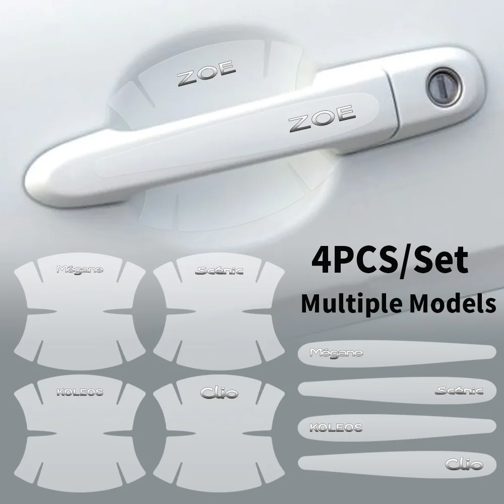 4 шт. автомобильные товары пленка на дверную ручку для Renault Modus Teddy Master Vivaro Kangoo Duster