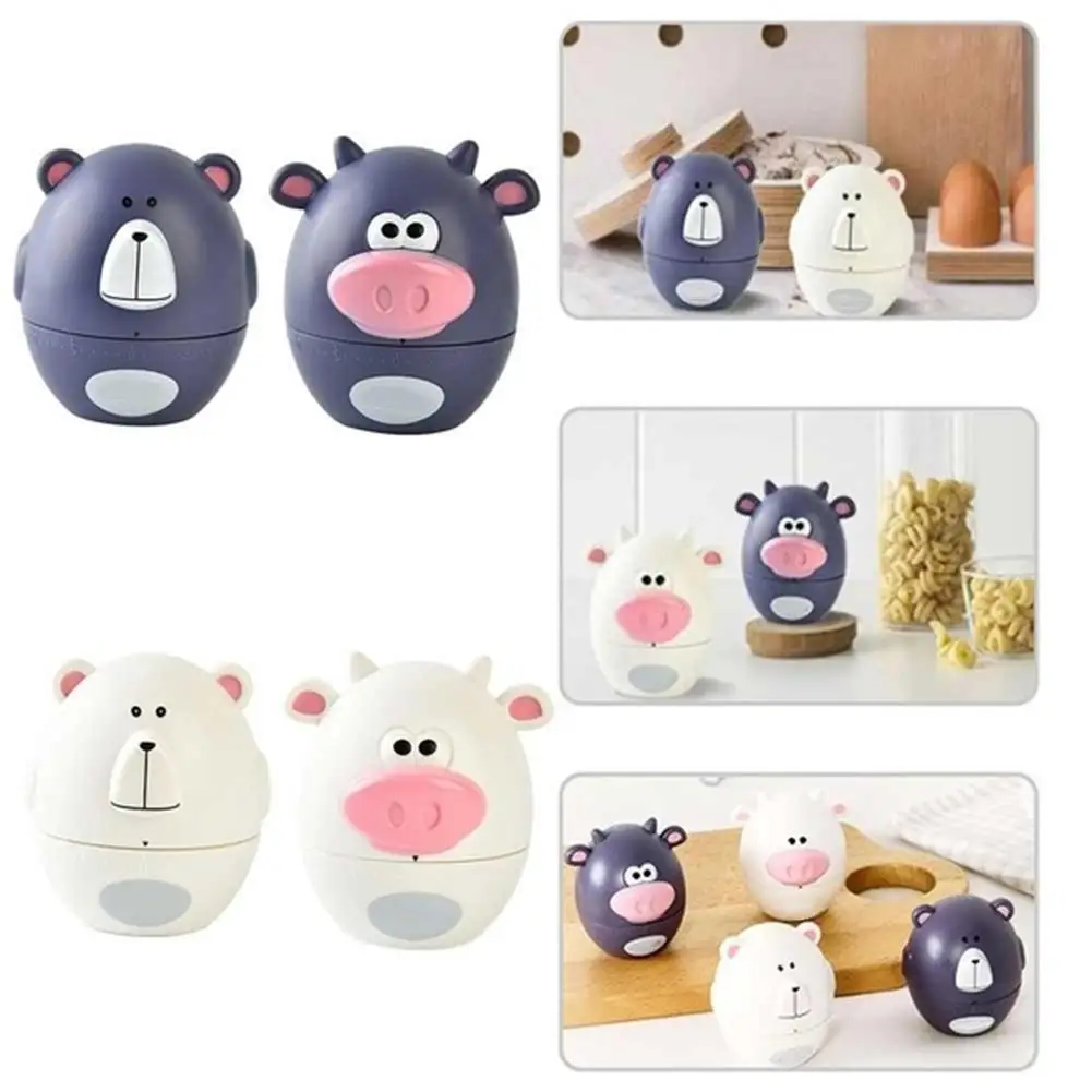

Creative Plastic Kitchen Timers Cartoon Animals Design Cooking Timer 55 Min Countdown Home Kitchen Alarm Clock Kitchen Tools
