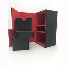 

Ultra 200+Cards Deck Box Alkov Leather Board Games TCG Cards Deck Case for Magicalalal The Cards MGT/Pkm/YGO/Gathering Games