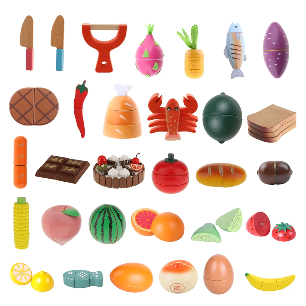 Wooden Cutting Tool for Kids Children Pretend Play House Role Play Toys Wooden Cutting Tool for Kids Children Pretend Play House Role Play Toys