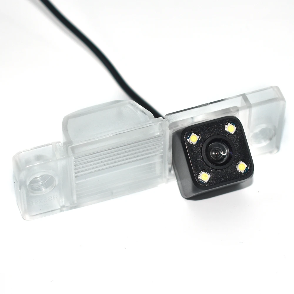 4-LED ZJCGO Автомобильная камера заднего вида, водонепроницаемая камера для Chevrolet Kalos Lova Nexia Tacuma Rezzo Vivant Lanos T200 T250 - Название цвета: 4-LED