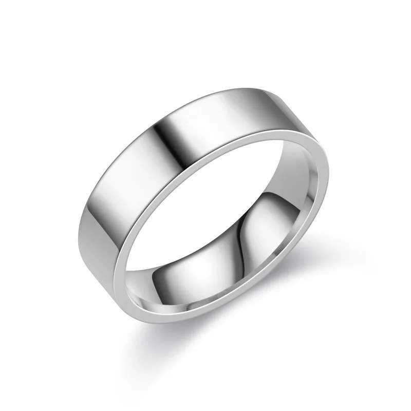 2mm 4mm 6mm stainless steel couples wedding rings for men and women