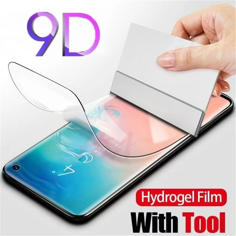 9D Прозрачная мягкая Гидрогелевая Защитная пленка для экрана Samsung j5 pro j6 j7 j730 A3 A5 A6
