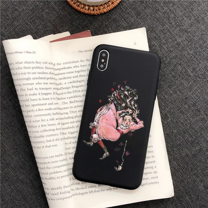 TPU Чехол для телефона с изображением принцессы Алисы в стране чудес для iphone 8 plus, чехол для телефона для iphone X, 5S, SE, 6, 6s, 7 Plus, 11 PRO MAX, Черный силиконовый чехол из ТПУ - Цвет: TPU