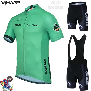 

STRAVA men 2021 Cycling Jersey set Summer Short Sleeve Set Ladies 19D bib shorts Bicycle Clothes Shirt Clothing Suit Northwave