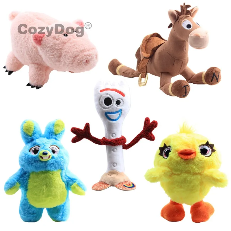 

Bullseye Horse New Story 4 plush doll toys #Bunny 27cm #Hamm pig 25cm #Ducky 16cm #Bullseye Horse 25cm #Forky 27cm Boy Gift