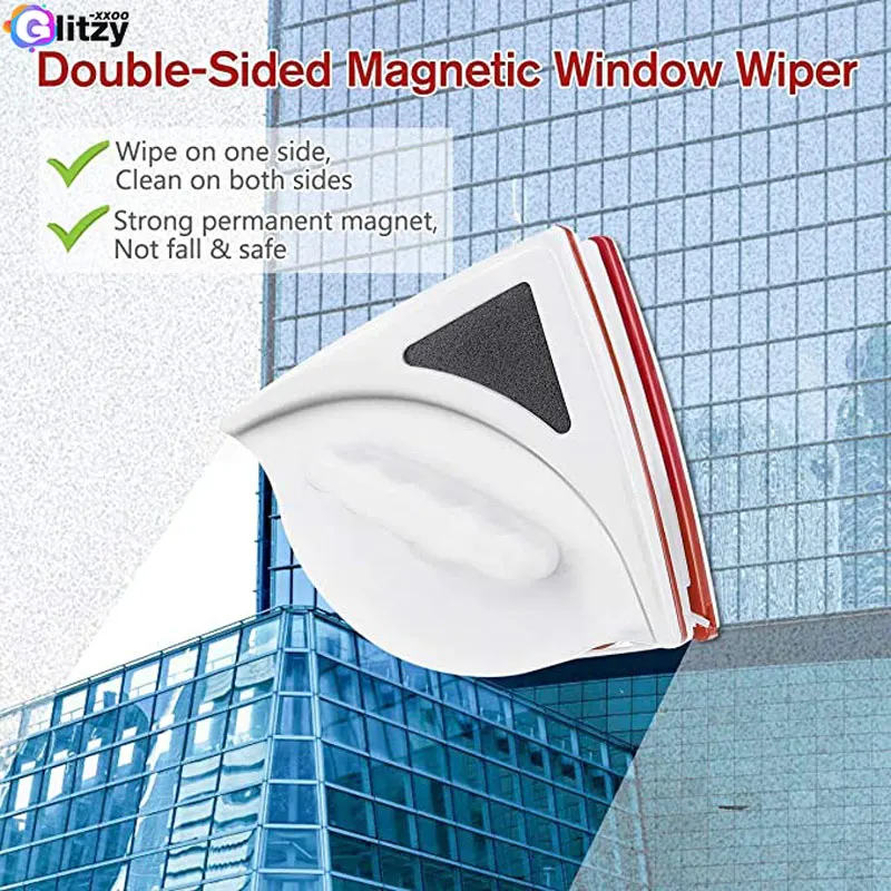 Window Wiper Glass Cleaner Brush Tool Double Side Brush Window Glass Brush For