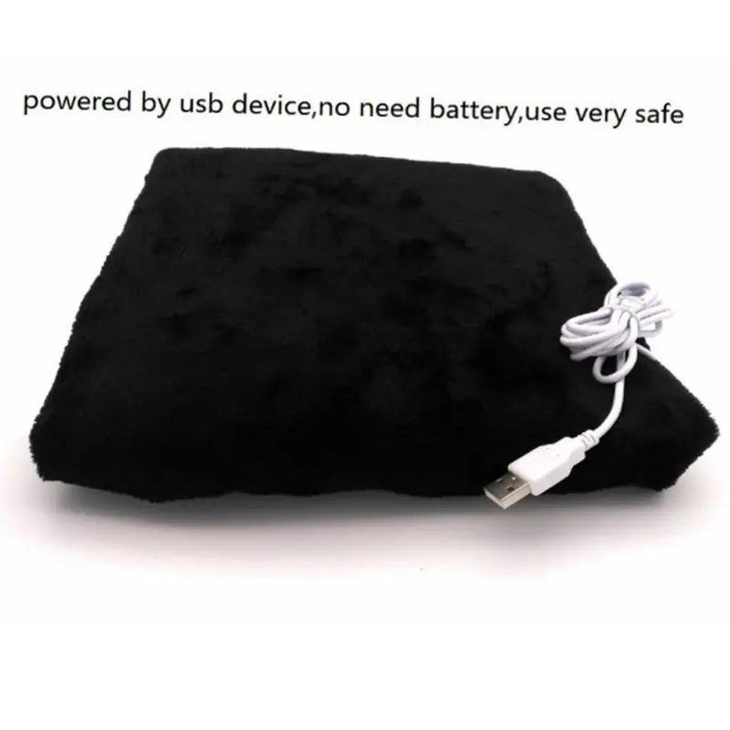 5V 4W зимний USB Электрический нагревательный шаль утолщенный плюшевый подогреваемый одеяло коврик-грелка AXYD
