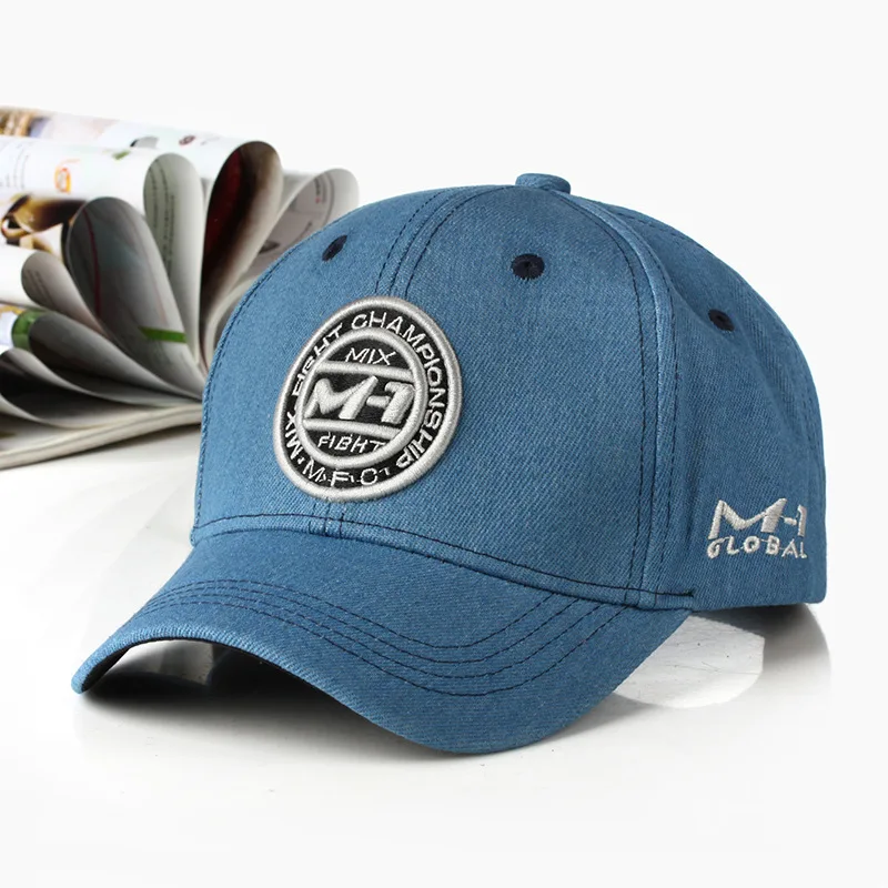 

New arrival high quality snapback cap demin baseball cap 5 color Jean badge embroidery hat for men women boy girl cap