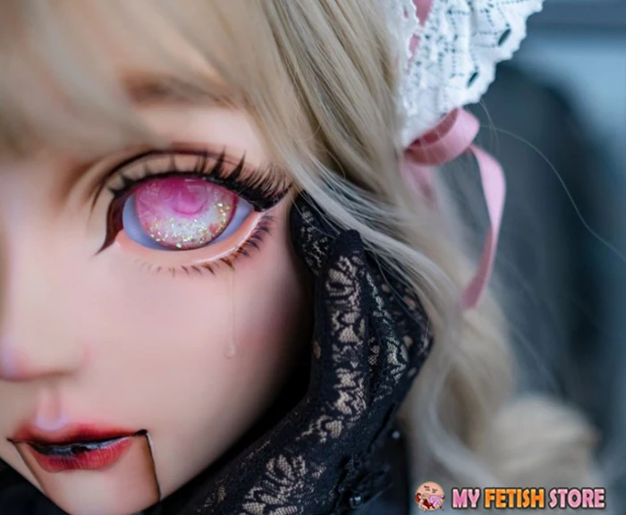 S01) HIDOLLS качество ручной работы Женская девочка Смола половина головы Косплей Японская ролевая игра BJD кигуруми маска Трансвестит кукольная маска