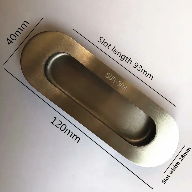 Quincaillerie meuble,Poignée de meuble encastrée en acier inoxydable ...