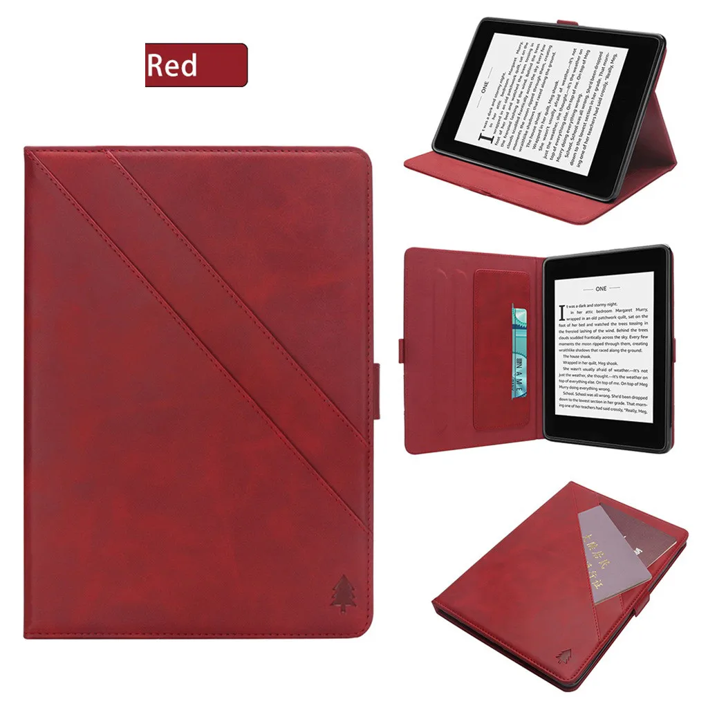 Планшет Tablet покрытие для нового Kindle Paperwhite 4 Смарт Тонкий кожаный спящий флип-чехол кожаный чехол E-books-L829