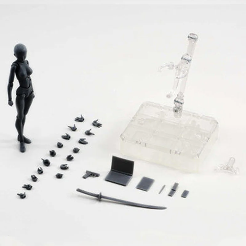 

SHF Human Mobile Garage Kit Skin Naked Baby Joints Men And Women Figurine Reference Fine Art Color Cartoon Model