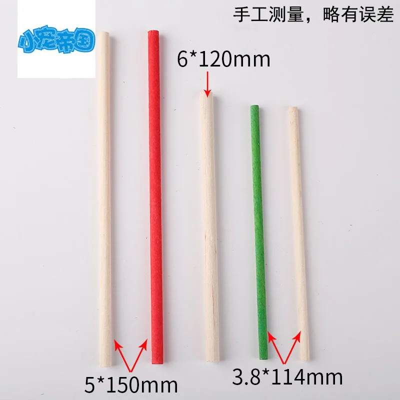  Sand Table Model Material hua mu bang round Wooden Stick Handmade DIY Materials Stick Crafts Multi-