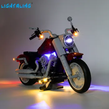 

Lightaling Led Light Kit For Creator Expert Harley Davidson Fat Boy Building Blocks Compatible With 10269 ( Lighting Set Only )