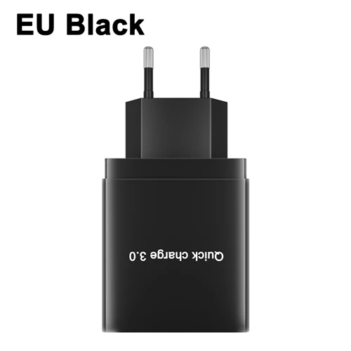 OREY 36 Вт QC 3,0 быстрое зарядное устройство, 4 порта USB зарядное устройство для samsung S10 Plus Quick Charge 3,0 зарядное устройство для Xiaomi Phone charger - Тип штекера: EU Black