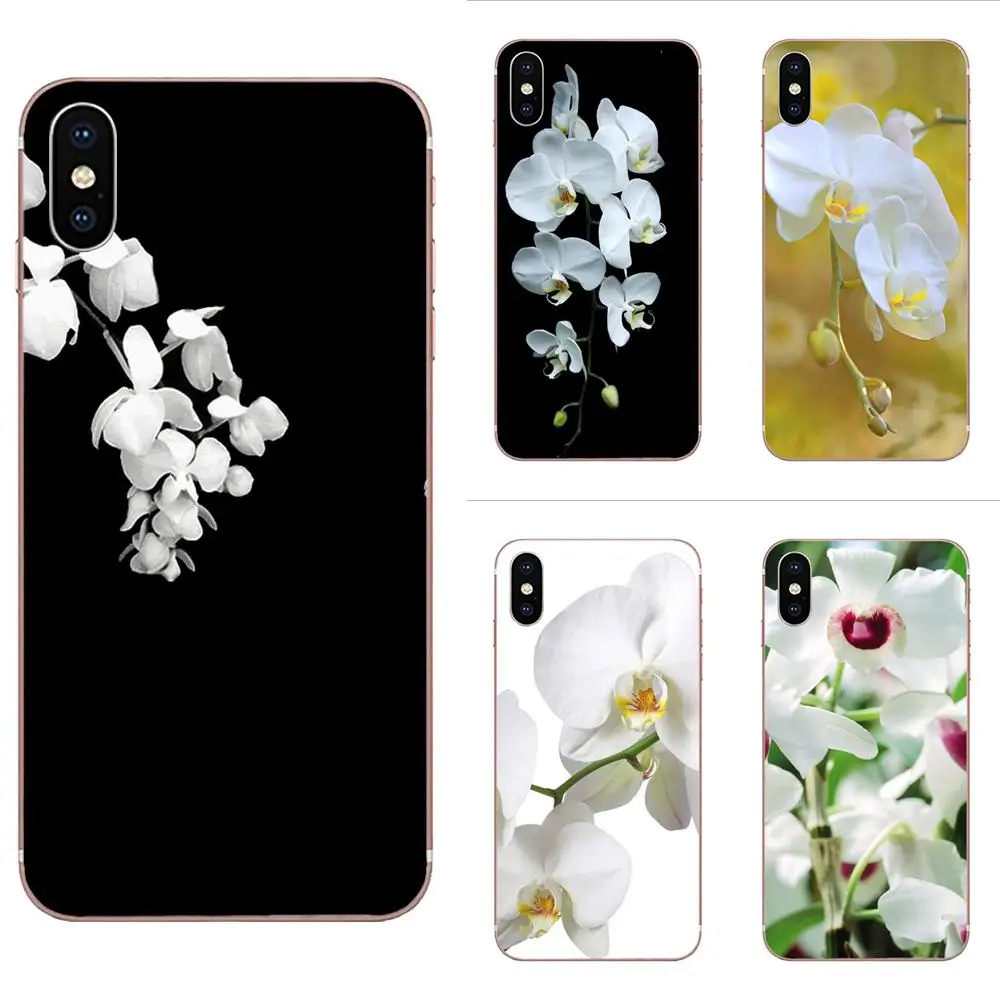 Flower White Orchid Diy Soft Cases Capa For Galaxy Alpha Note 10 Pro A10 A20 A20E A30 A40 A50 A60 A70 A80 A90 M10 M20 M30 M40 | Мобильные
