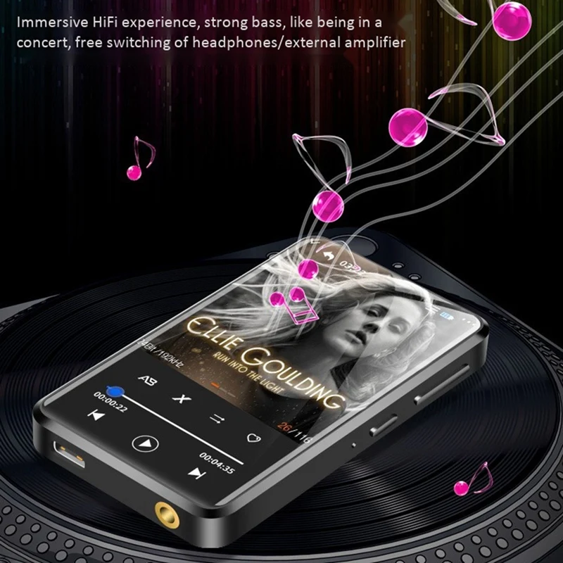 Music Player 3.0-Inch Bluetooth Press Full-Sn
