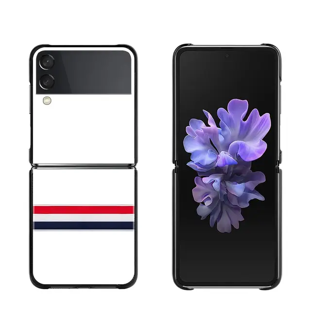 Luxury brand Tom Brown Phone Case For Samsung Galaxy Z Flip3 5G z flip Black Coque for samsung Z Flip 3 Zflip 5G Folding Fundas B06