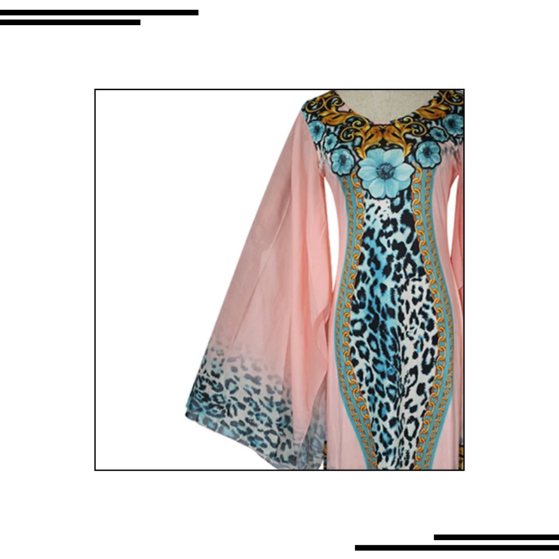 Африканские платья женский леопардовый принт африканская одежда бубоу африкаин мусульманское женское платье осенние женские платья "Анкара"